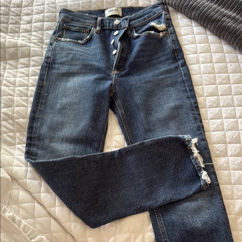 AGOLDE Women's Blue Jeans